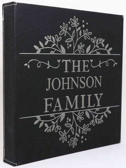 Family Sign - 10"x10" Leatherette