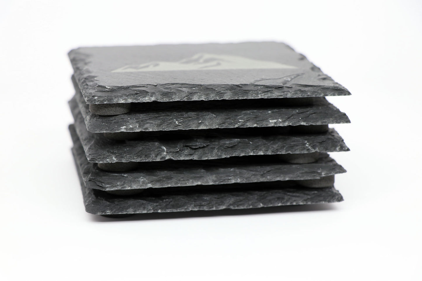 Casino Coaster Set - Square Slate