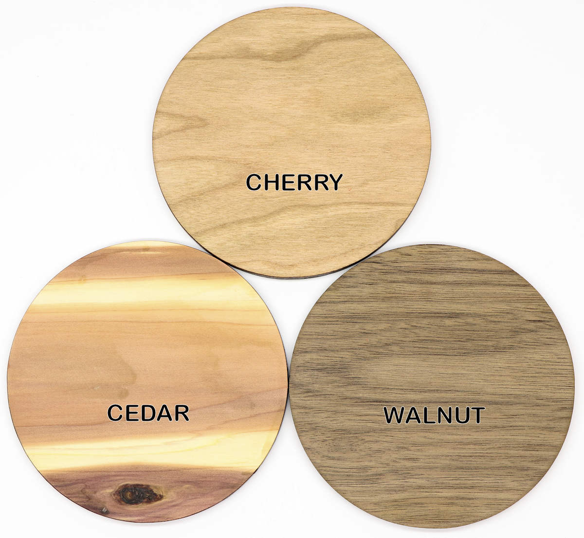 Los Angeles California Solid Wood Coaster Set