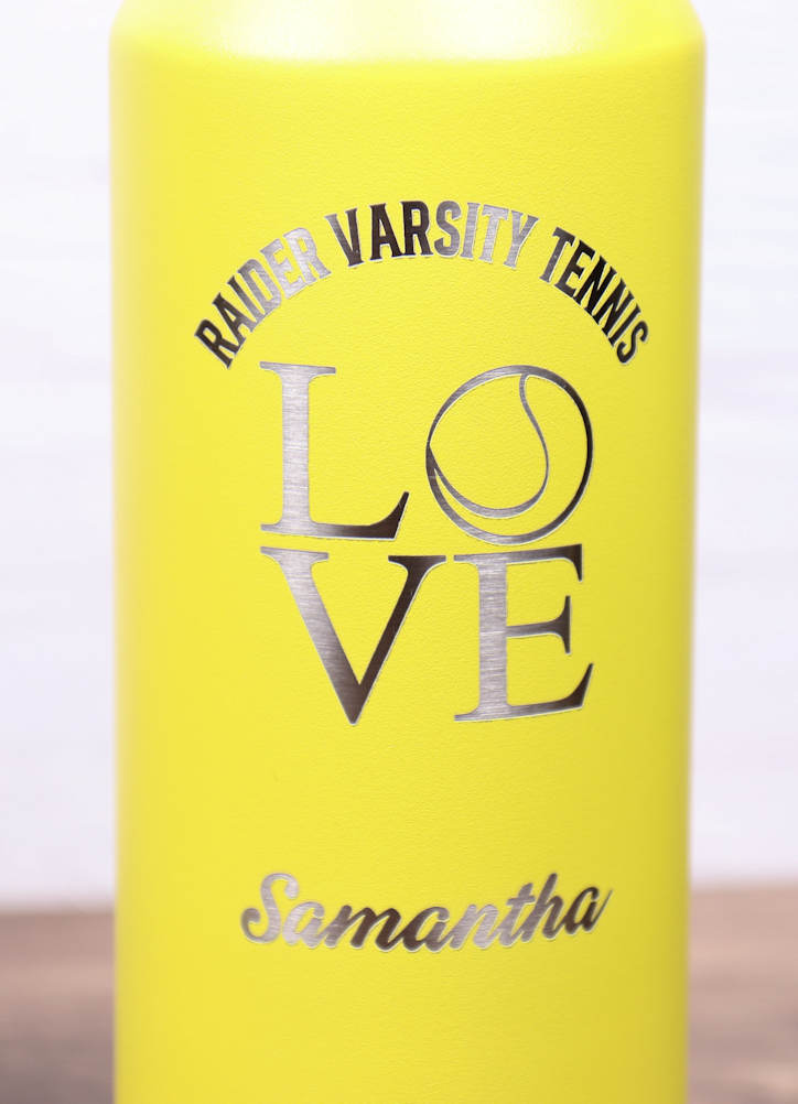 32 oz. Double Wall Insulated Water Bottle with Flip Top Straw - Sports