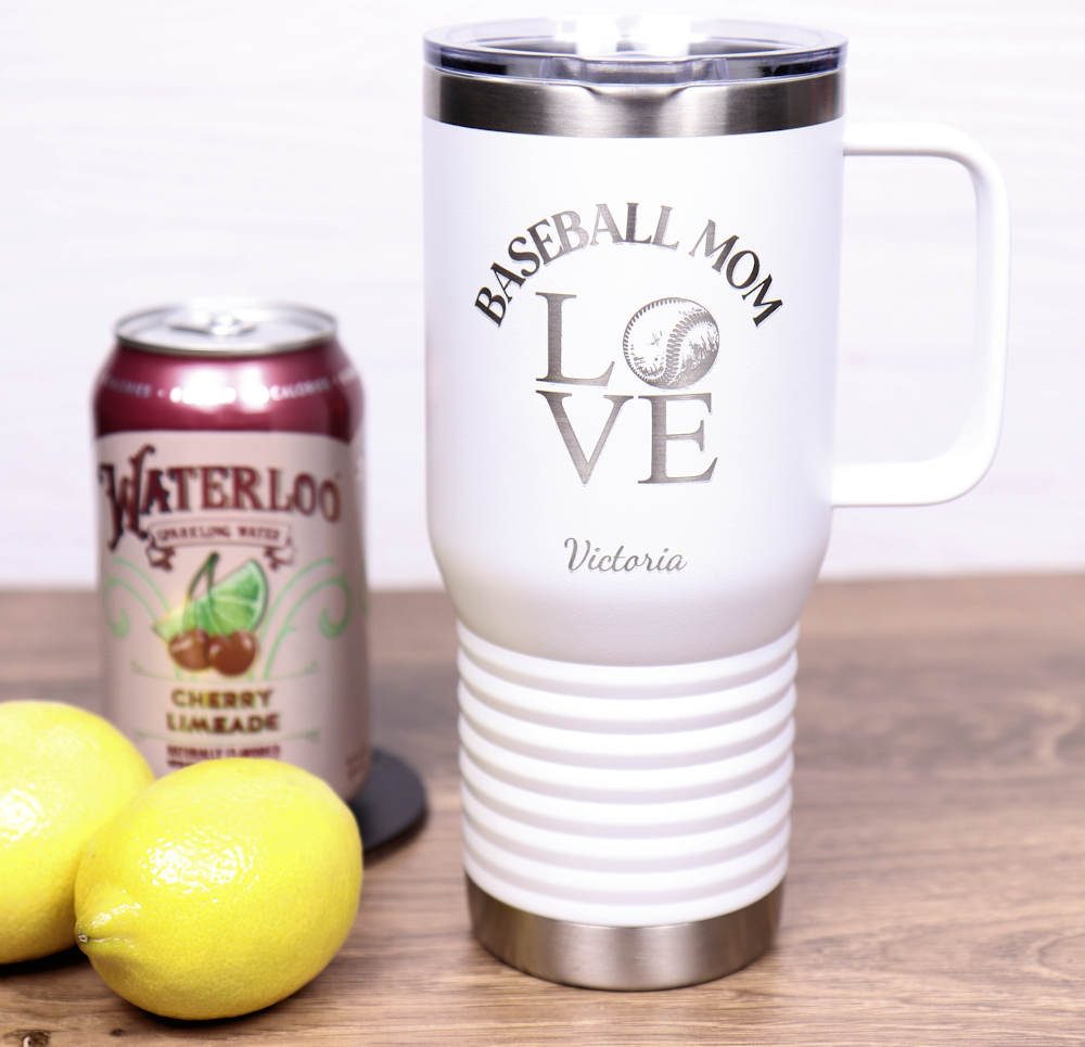 Travel Mug 20 oz. Vacuum Insulated Tumbler with Slider Lid - Sports