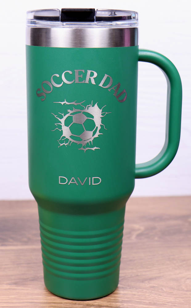 Travel Mug 40 oz. Vacuum Insulated Tumbler with Straw - Sports