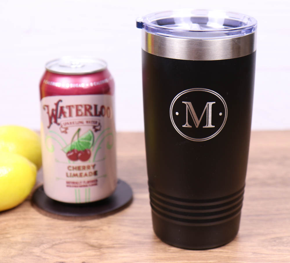 20 oz. Vacuum Insulated Tumbler with Slider Lid - Monogram