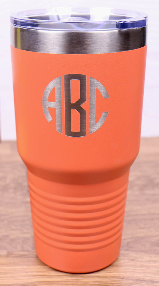 30 oz. Vacuum Insulated Tumbler with Slider Lid - Monogram