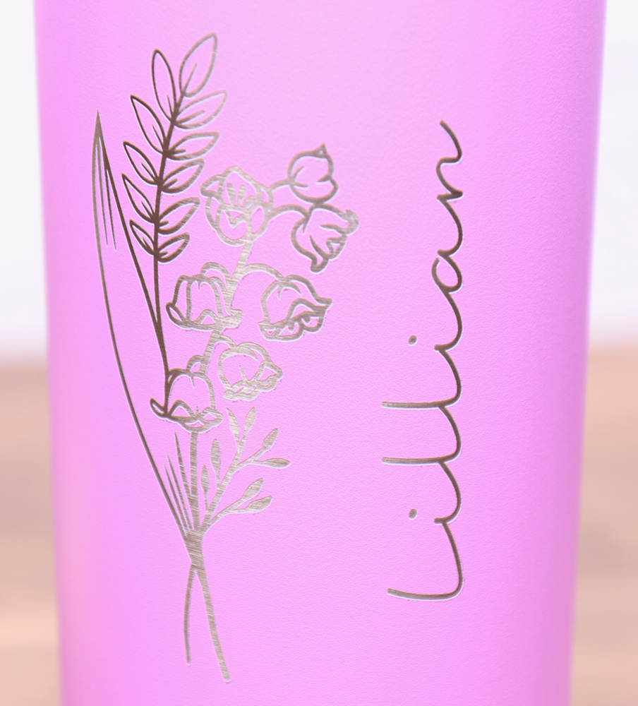 Skinny 22 oz. Vacuum Insulated Tumbler with Slider Lid - Birth Flower
