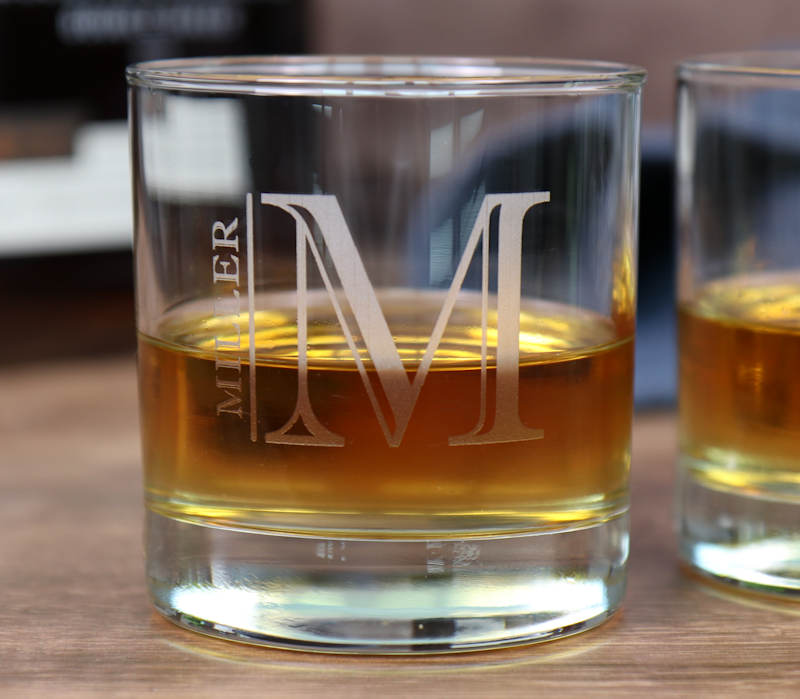 Rocks Glass 10.5 Ounce - Monogram