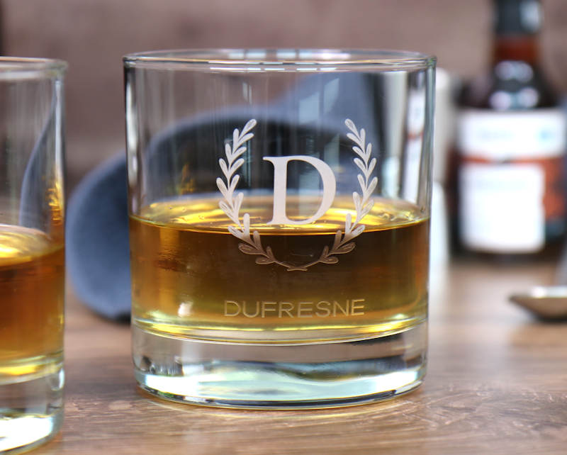 Rocks Glass 10.5 Ounce - Monogram