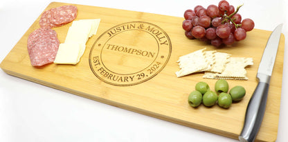 Bamboo Charcuterie and Cutting Board - Couples