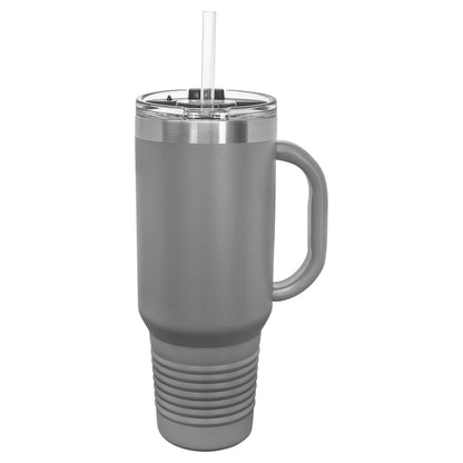 Travel Mug 40 oz. Vacuum Insulated Tumbler with Straw - Sports